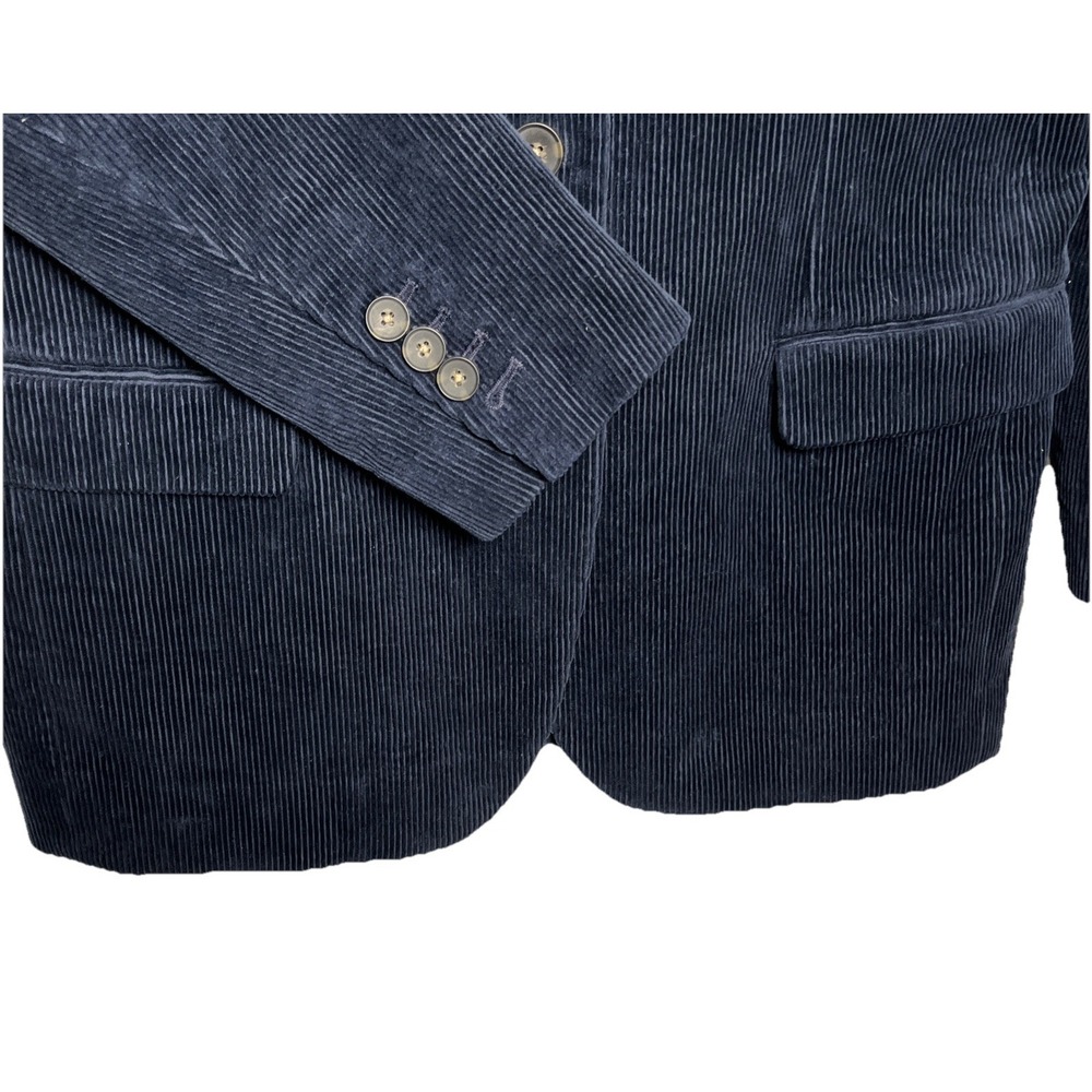 Everlane Womens Size 8 Navy Corduroy 80s Blazer Jacket Oversized Career - Picture 5 of 10